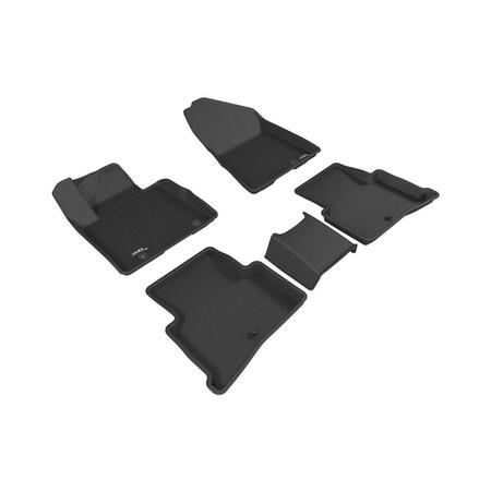 3D MAXPIDER Carbon Fiber Embossed Pattern Kagu Black 1st Row 2nd Row for 2017 Kia Sportage L1KA04001509
